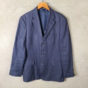 J. Crew Navy Pinstripe Blazer